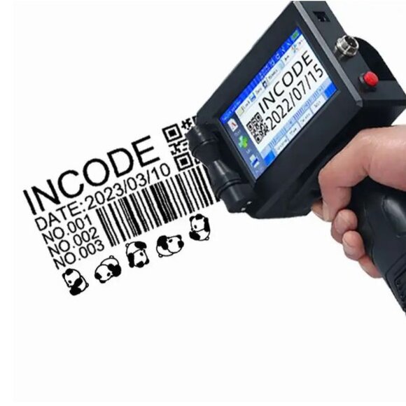 Compact Handheld Inkjet Printer with Touch Screen-USB, QR/Barcode, Logo Printing - Picture 3 of 6